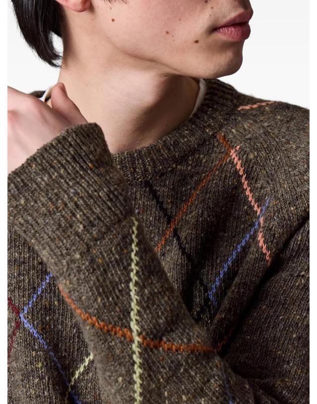 폴스미스 [해외직구] 26 FW 폴스미스 아가일 인타르시아 플렉 니트 스웨터 M1R772ZV02970 TP454581914 착용컷