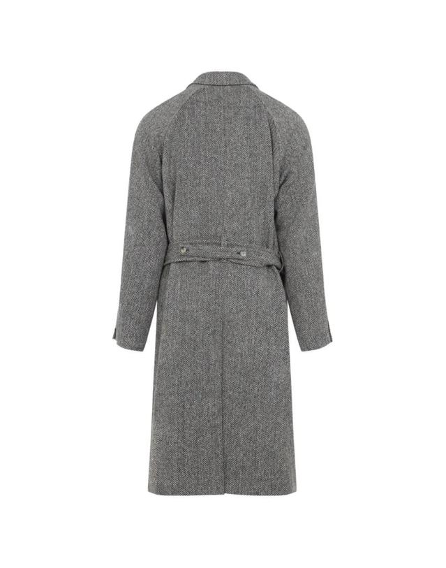 폴스미스 [해외직구] 26 FW 폴스미스 해리스 트위드 헤링본 라이트 브라운 벨트 코트 M1RA259W03205 TP459254305 착용컷