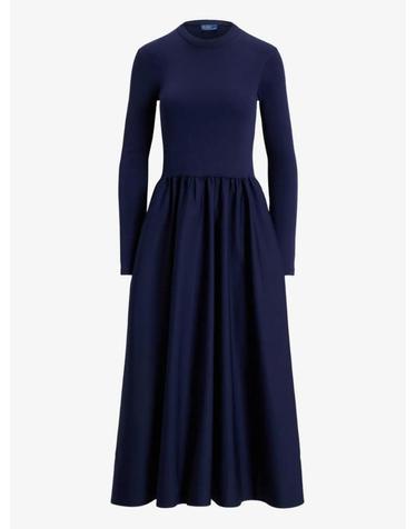 [해외직구] 26 FW 폴로 랄프로렌 A라인 긴소매 미디 드레스 211A94486002 TP458696359