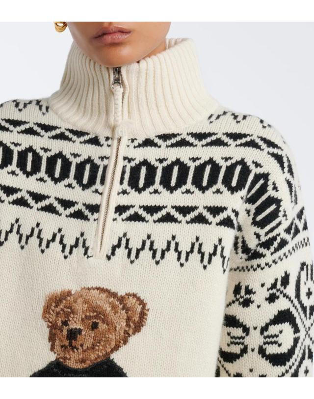 폴로 랄프로렌 [해외직구] 26 FW 폴로 랄프로렌 Polo Bear 울 캐시미어 스웨터 TP581852095 착용컷