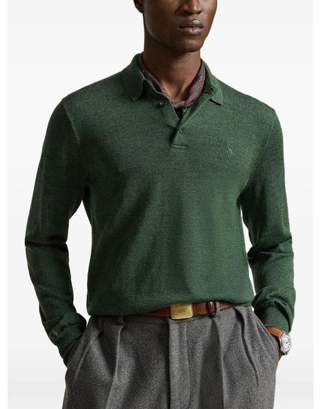 폴로 랄프로렌 [해외직구] 26 FW 폴로 랄프로렌 washable wool polo collar jumper 710941104501 TP457948105 착용컷