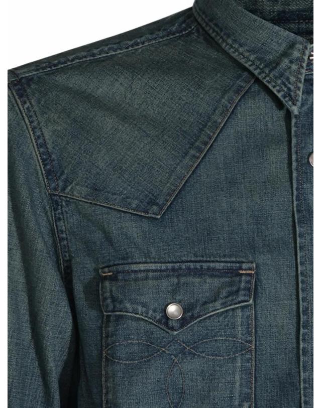 폴로 랄프로렌 [해외직구] 26 FW 폴로 랄프로렌 웨스턴 데님 셔츠 782505188002 TP459954993 착용컷