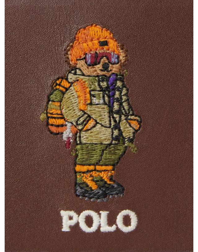 폴로 랄프로렌 [해외직구] 26 FW 폴로 랄프로렌 Polo Bear leather card case 405P16242001 TP460034291 착용컷