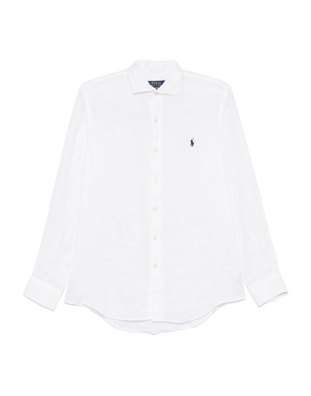 폴로 랄프로렌 [해외직구] 폴로 랄프 로렌 롱 슬리브 셔츠 made of 퓨터 리넨 Features a 클래식 칼라 앤 프론트 button 클로저 자수 로고 on the 체스트 710974779005 TP573029188 착용컷