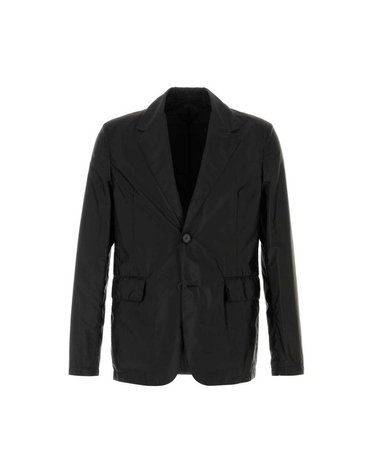 [해외직구] 26 FW 프라다 리나일론 싱글브레스트 테일러드 블레이저 블랙 SD185SOOO1WQ9