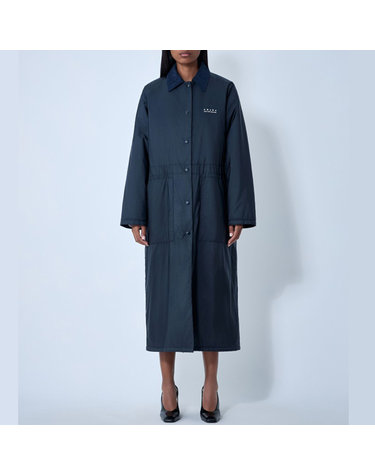 [해외직구] 26 FW 프라다 로고 디테일 코듀로이 칼라 롱 코트 29X287 1WQ9 F0008