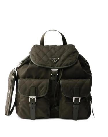 [해외직구] 26 FW 프라다 medium quilted Re Nylon backpack with 사피아노 leather trim 1BZ811VOTN2ZSI TP456251366