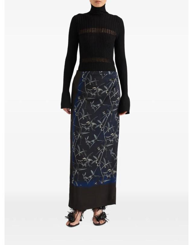 프로엔자슐러 [해외직구] 26 FW 프로엔자슐러 Anais skirt in printed stretch cady R2645007BYP376 TP458244266 착용컷