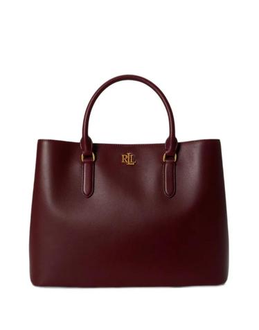 [해외직구] 26 FW 로렌랄프로렌 large Marcy logo plaque leather tote bag 431876724029 TP459397315