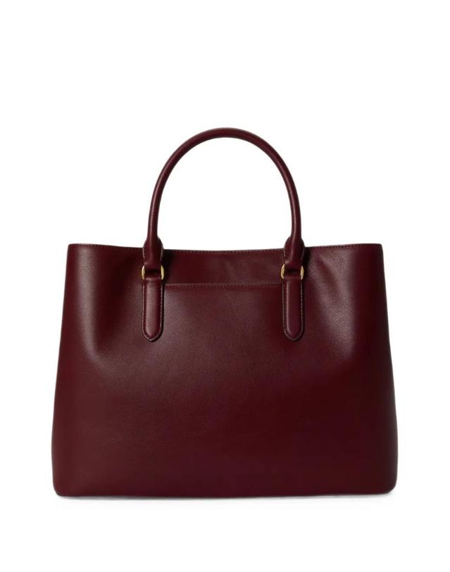 로렌 바이 랄프 로렌 [해외직구] 26 FW 로렌랄프로렌 large Marcy logo plaque leather tote bag 431876724029 TP459397315 착용컷