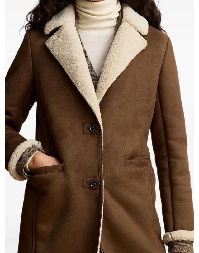 로렌 바이 랄프 로렌 [해외직구] 26 FW 로렌랄프로렌 shearling effect notch lapel coat 297P04121003 TP459263942 착용컷