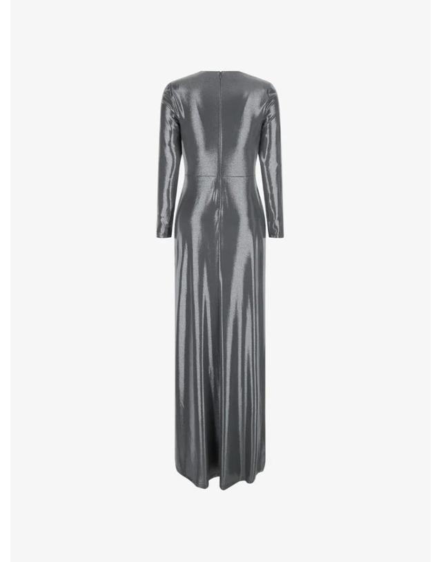 로렌 바이 랄프 로렌 [해외직구] 26 FW 로렌랄프로렌 metallic twist detail maxi dress 253B27580001 TP460122124 착용컷