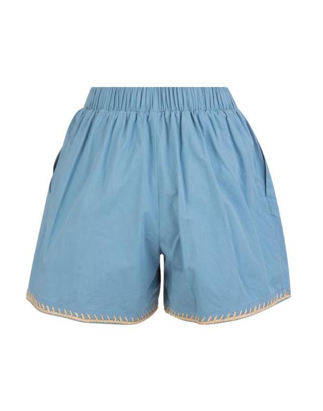 레드발렌티노 [해외직구] REDValentino 자수 하이웨이스트 쇼츠 XR0RF00W6FK JT9 TP976339055 착용컷