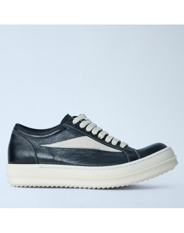 [해외직구] 26 FW 릭오웬스 Vintage 빈티지 크링클 레더 로우 스니커즈 블랙 RP01F6888 LBELVS 911