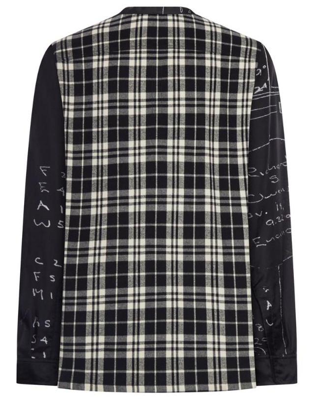 릭오웬스 [해외직구] 릭 오웬스 래리 체크 셔츠 RU01F2290KP1CP 09119PBLACKMILKBLACKPLAID TP979704452 착용컷