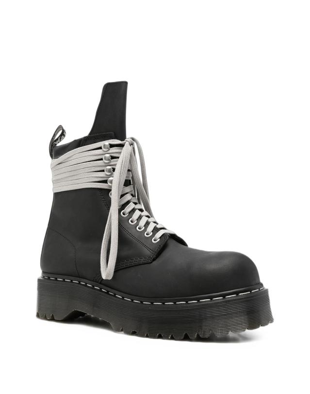 릭오웬스 [해외직구] 릭오웬스 x Dr Martens Quad steel toe combat boots 12317327425800 TP725747850 착용컷