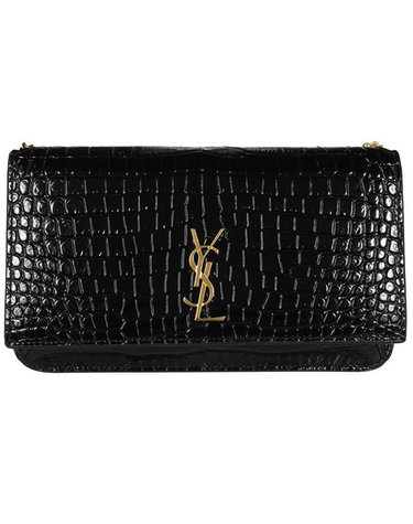 [해외직구] 26 FW 생로랑 YSL 모노그램 로고 크로커 이펙트 레더 폰홀더 숄더백 635095 DND1J 1000