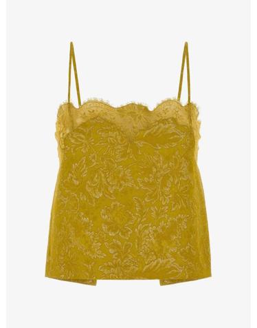 [해외직구] 26 FW 생로랑 lace trim floral jacquard top A0015WY4L14 TP458391833