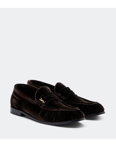 [해외직구] 26 FW 생로랑 Le Loafer 벨벳 페니 로퍼 TP582322747
