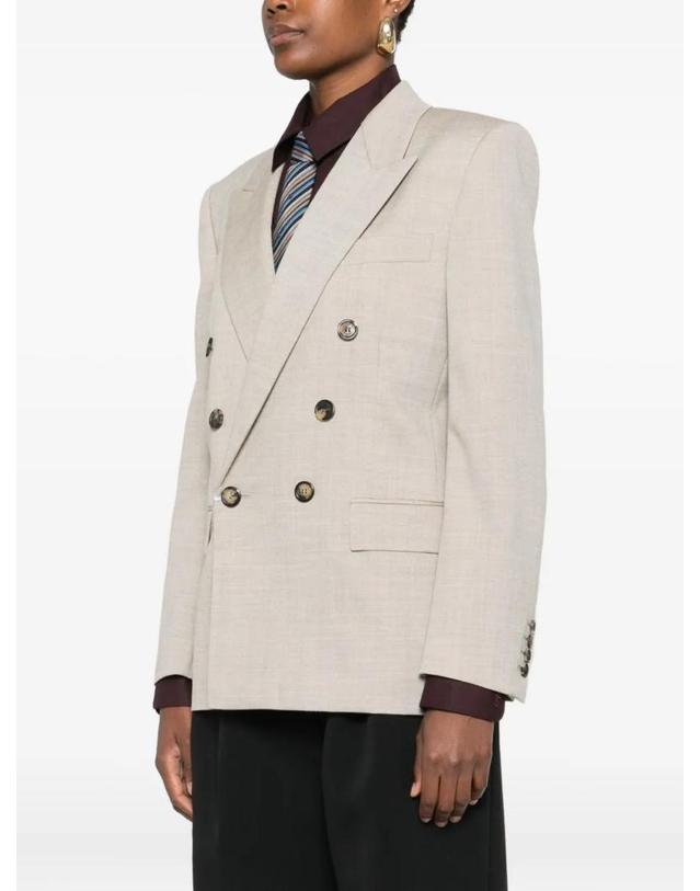 생 로랑 [해외직구] 26 FW 생로랑 double breasted button blazer 843367Y5K17 TP459475039 착용컷