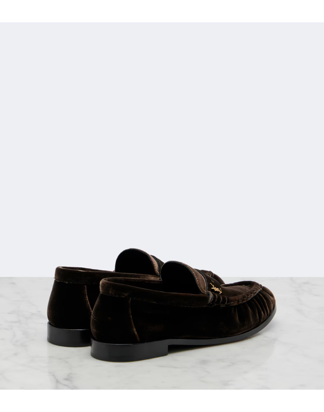 생 로랑 [해외직구] 26 FW 생로랑 Le Loafer 벨벳 페니 로퍼 TP582322747 착용컷