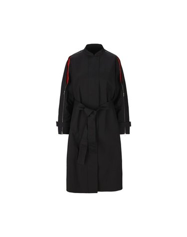 [해외직구] 26 FW 페라가모 코튼 블렌드 하이넥 벨티드 웨이스트 코트 13C656