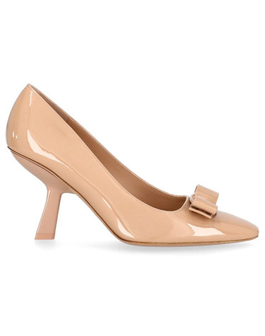 [해외직구] 26 FW 페라가모 6cm 바라 보우 디테일 아마레티 슬립온 펌프스 ANZ8501G045