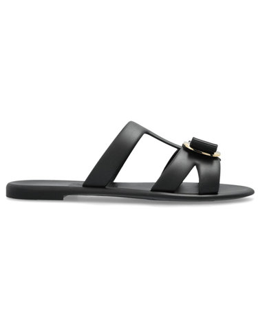 [해외직구] 26 FW 페라가모 뉴 바라 플레이트 스트래피 슬라이드 샌들 01J325 779972