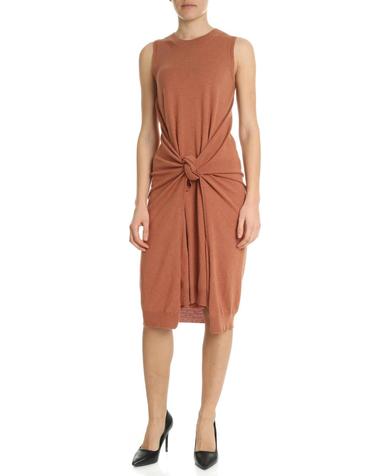 [해외직구] 19SS 씨바이끌로에 니트 드레스 in copper red with knot CHS19SMR05530255 TP572900715