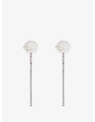 [해외직구] 26 FW 셀프포트레이트 crystal embellished floral motif earrings AW26616ESL TP458649129