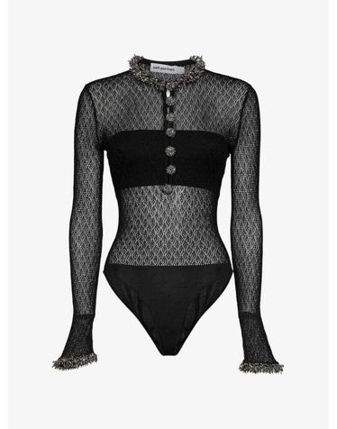 [해외직구] 26 FW 셀프포트레이트 비즈 자수 메시 바디수트 113BSBLACK TP458571990