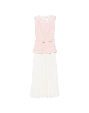 [해외직구] 26 FW 셀프포트레이트 핑크 부클 레이스 칼라 미디 드레스 PF26002MCP TP455024427