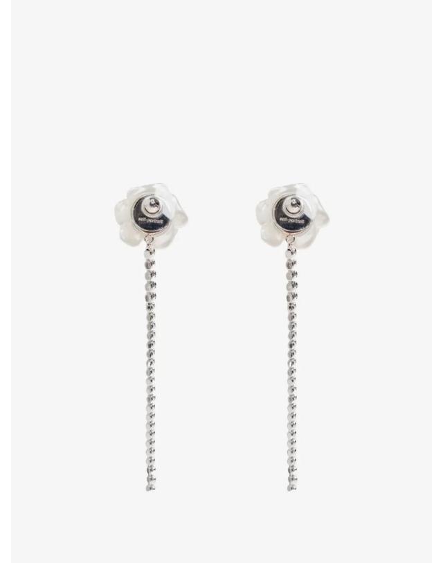 셀프 포트레이트 [해외직구] 26 FW 셀프포트레이트 crystal embellished floral motif earrings AW26616ESL TP458649129 착용컷