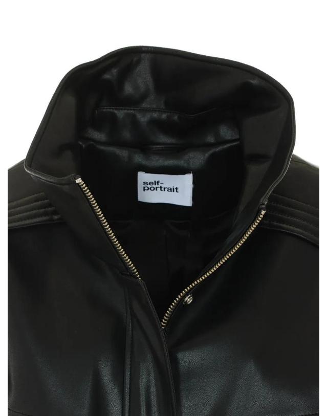 셀프 포트레이트 [해외직구] 26 FW 셀프포트레이트 레더 보머 재킷 120JBLACK TP458274444 착용컷