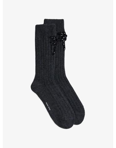 [해외직구] 26 FW 시몬 로샤 청키 니트 장식 양말 SOCK76B TP458744394