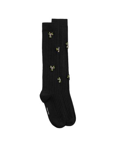 [해외직구] 26 FW 시몬 로샤 장식 골지 니트 양말 SOCK69TB0647 TP460317969