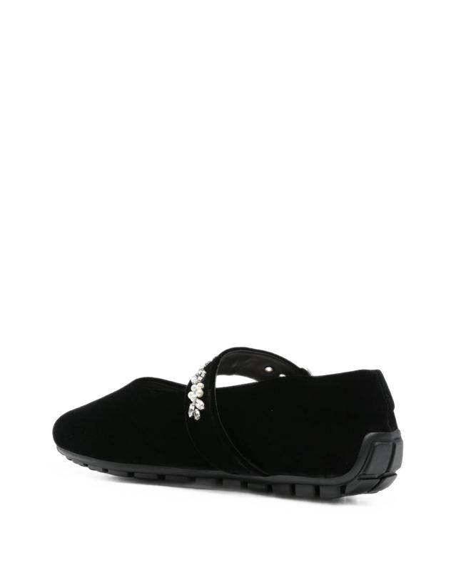 시몬로샤 시몬 로샤 [해외직구] 시몬 로샤 embellished strap ballet flats 12219445412104 TP725551037 착용컷