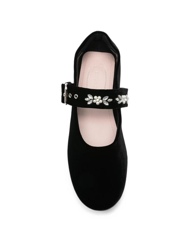 시몬로샤 시몬 로샤 [해외직구] 시몬 로샤 embellished strap ballet flats 12219445412104 TP725551037 착용컷