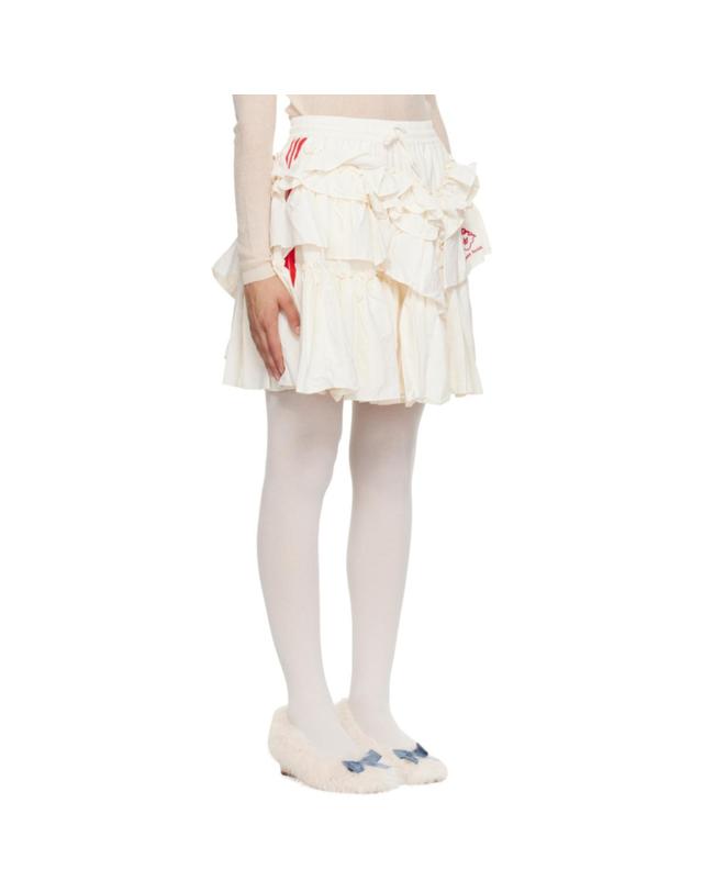 시몬로샤 시몬 로샤 [해외직구] 시몬 로샤 오프 화이트 adidas Originals 프릴 미디 스커트 KQ6958 TP878097750 착용컷