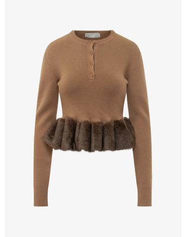 [해외직구] 26 FW Stella McCartney faux fur trim sweater 6K12773S2673 TP457884463
