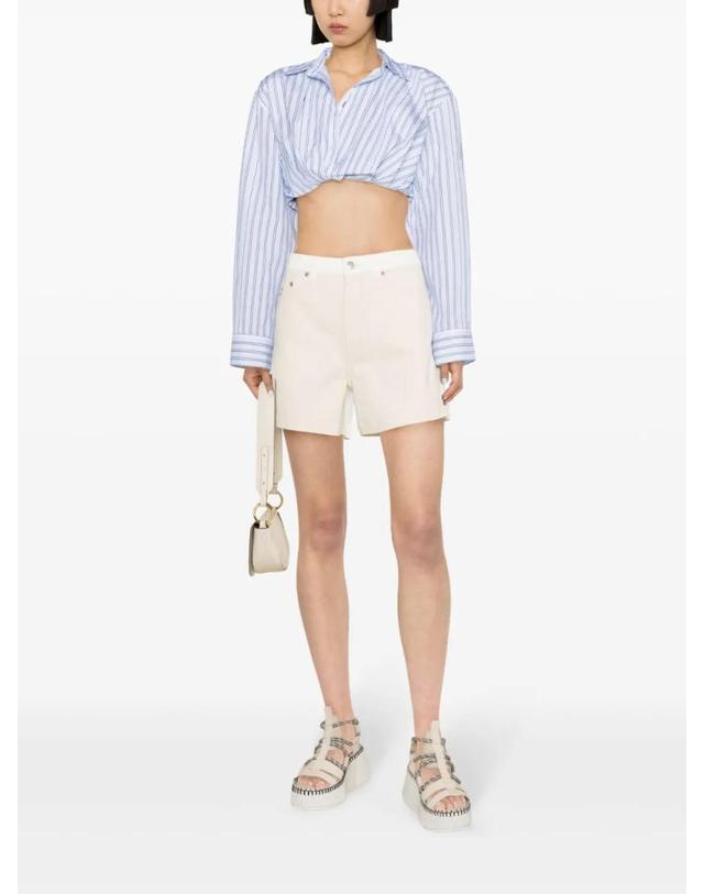 스텔라 매카트니 [해외직구] 26 FW Stella McCartney 투톤 데님 쇼츠 6D02503SPH57 TP455608361 착용컷