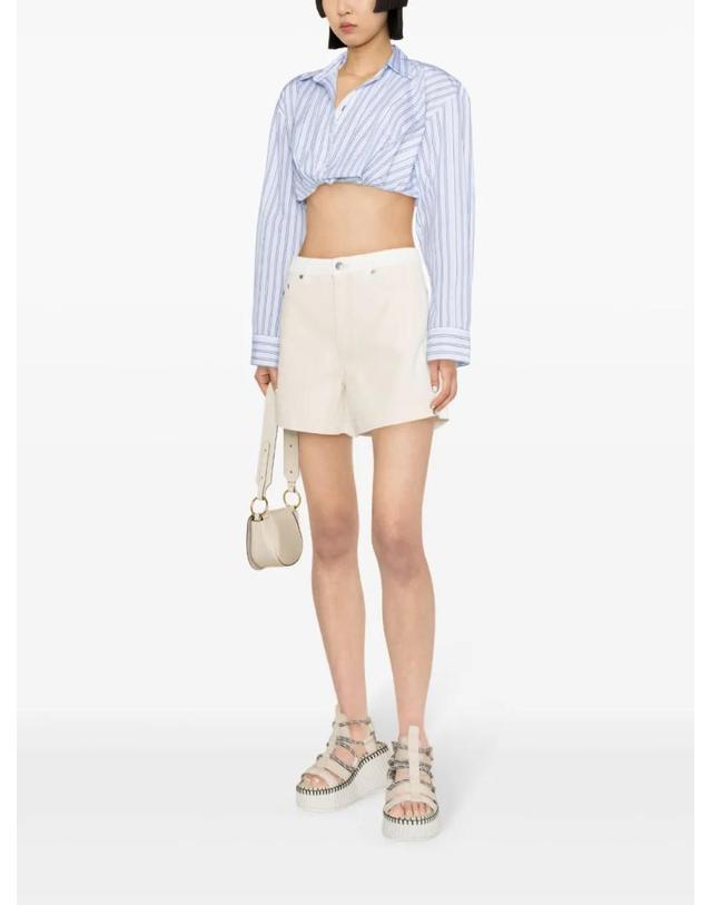 스텔라 매카트니 [해외직구] 26 FW Stella McCartney 투톤 데님 쇼츠 6D02503SPH57 TP455608361 착용컷