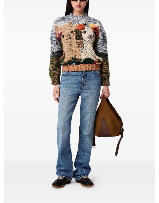 스텔라 매카트니 [해외직구] 26 FW Stella McCartney 알파카 모티프 스웨터 6K12563S2665 TP455463653 착용컷