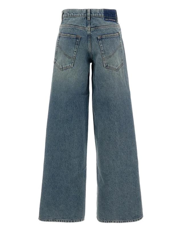 스텔라 매카트니 [해외직구] 26 FW Stella McCartney 에이지드 워싱 와이드 진 6D04283SQH51 TP458874514 착용컷