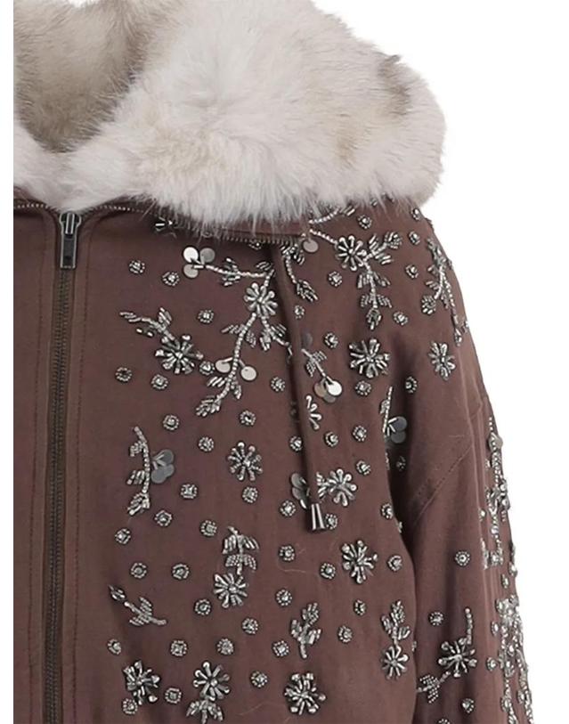 스텔라 매카트니 [해외직구] 26 FW Stella McCartney embellished faux fur trim jacket SOLEILBRIGHT TP459269485 착용컷