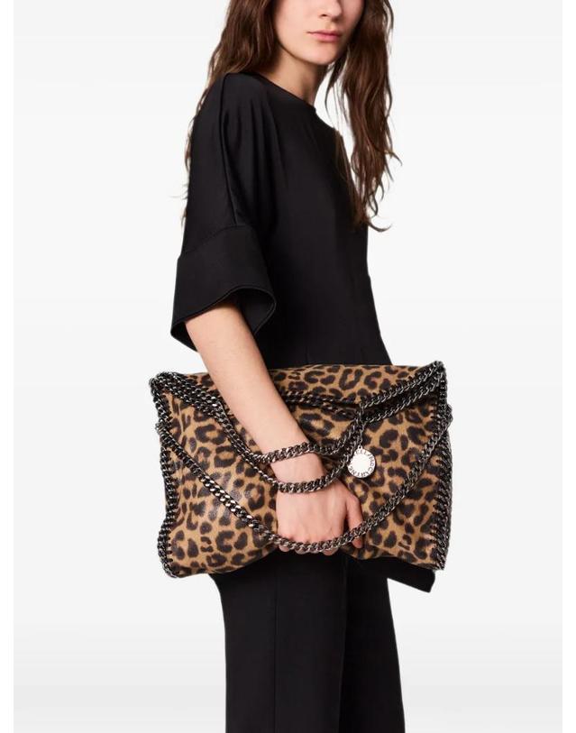 스텔라 매카트니 [해외직구] 26 FW Stella McCartney 팔라벨라 레오파드 폴드오버 토트 백 234387WP0771 TP458730463 착용컷