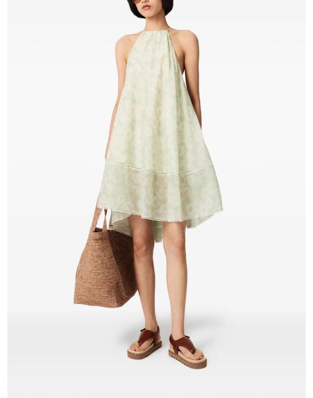 스텔라 매카트니 [해외직구] 26 FW Stella McCartney 데이지 프린트 홀터넥 미니 드레스 6A07003IS100 TP454301272 착용컷
