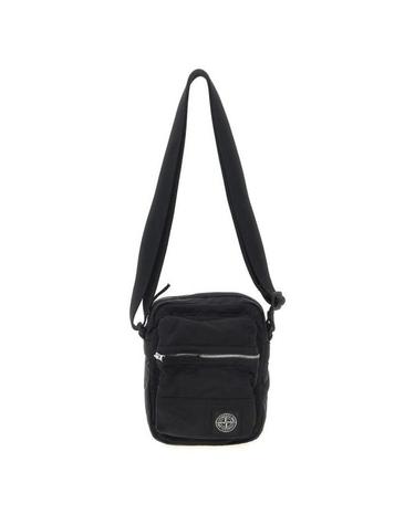 [해외직구] 26 FW 스톤 아일랜드 로고 패치 크로스바디 백 블랙 K2S159200015S0251