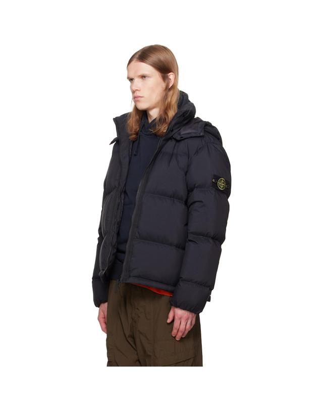 스톤아일랜드 [해외직구] 26 FW 스톤아일랜드 블랙 4100013 매트 립스탑 코듀라 어드벤스드 다운 재킷 262828M178021 착용컷