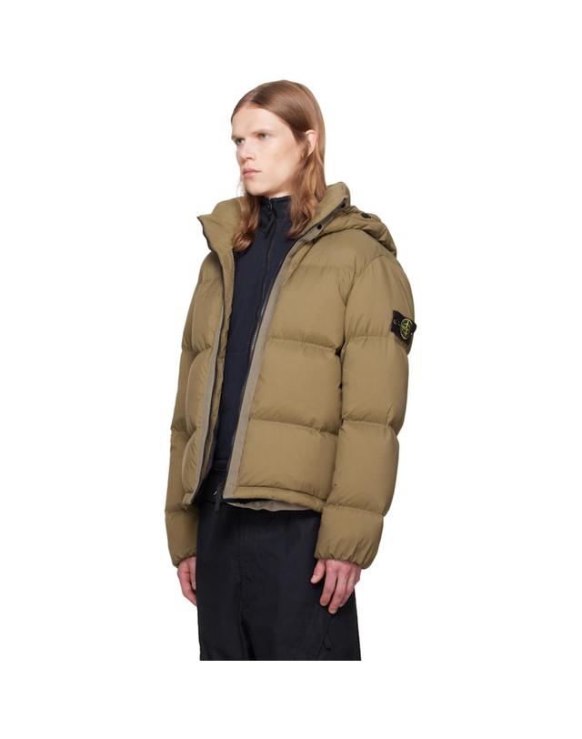 스톤아일랜드 [해외직구] 26 FW 스톤아일랜드 카키 4100013 매트 코듀라 어드벤스드 다운 재킷 262828M178019 착용컷
